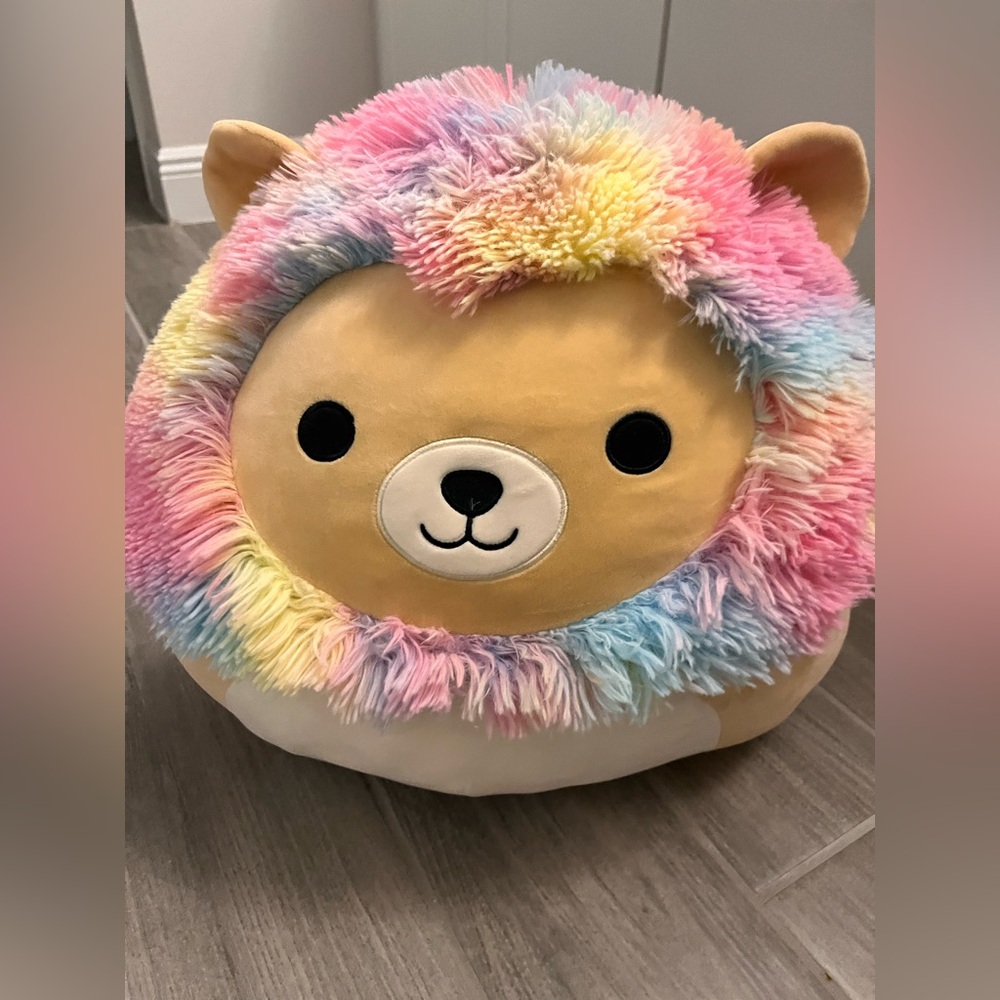 Squishmallows 18” Leonard the Lion Rainbow Mane Plush w/ Tags